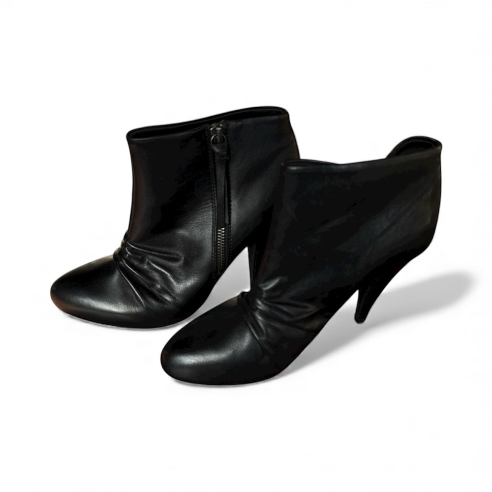 Aldo Sleek Black Ankle Booties